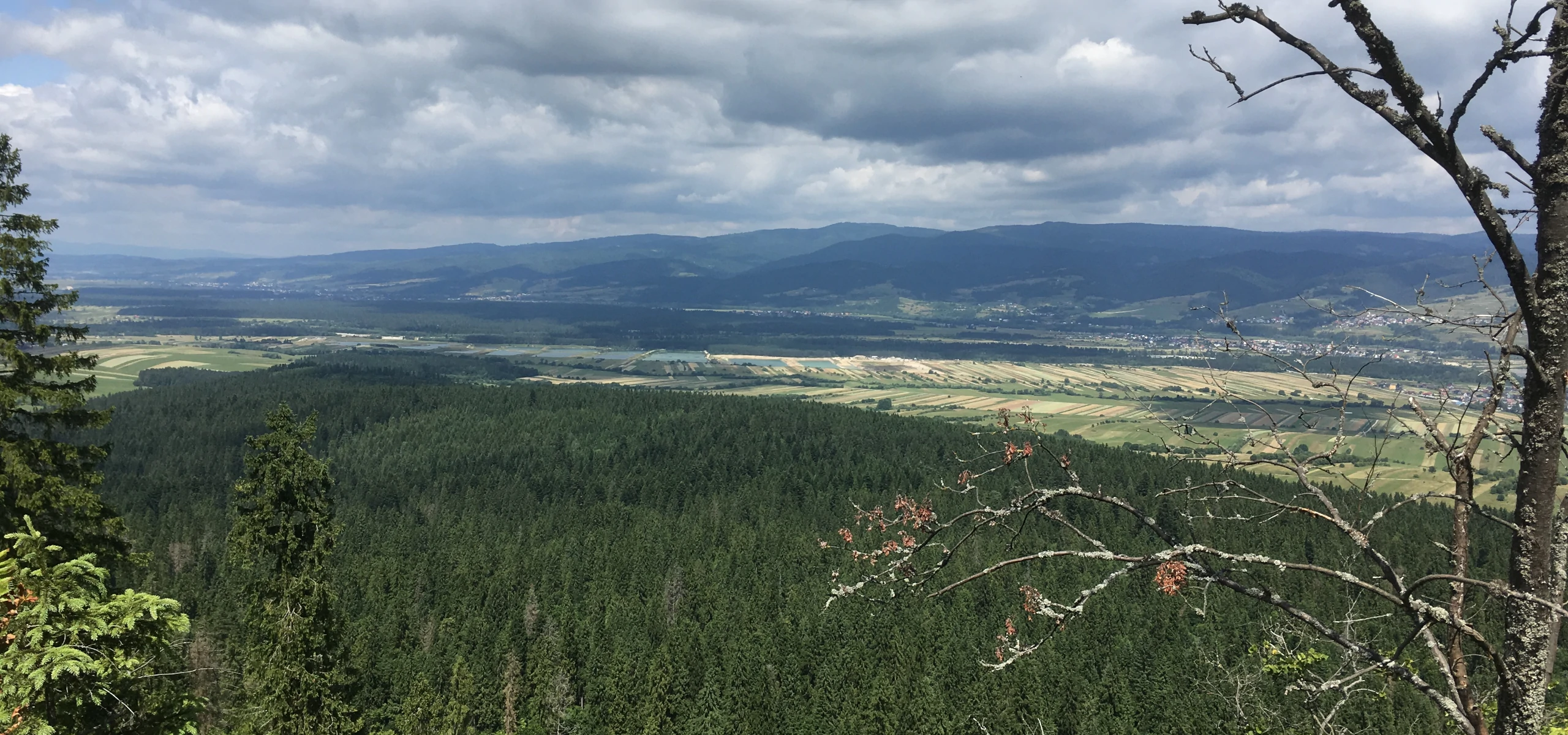 Gorce panorama from mount Żar (Branisko)